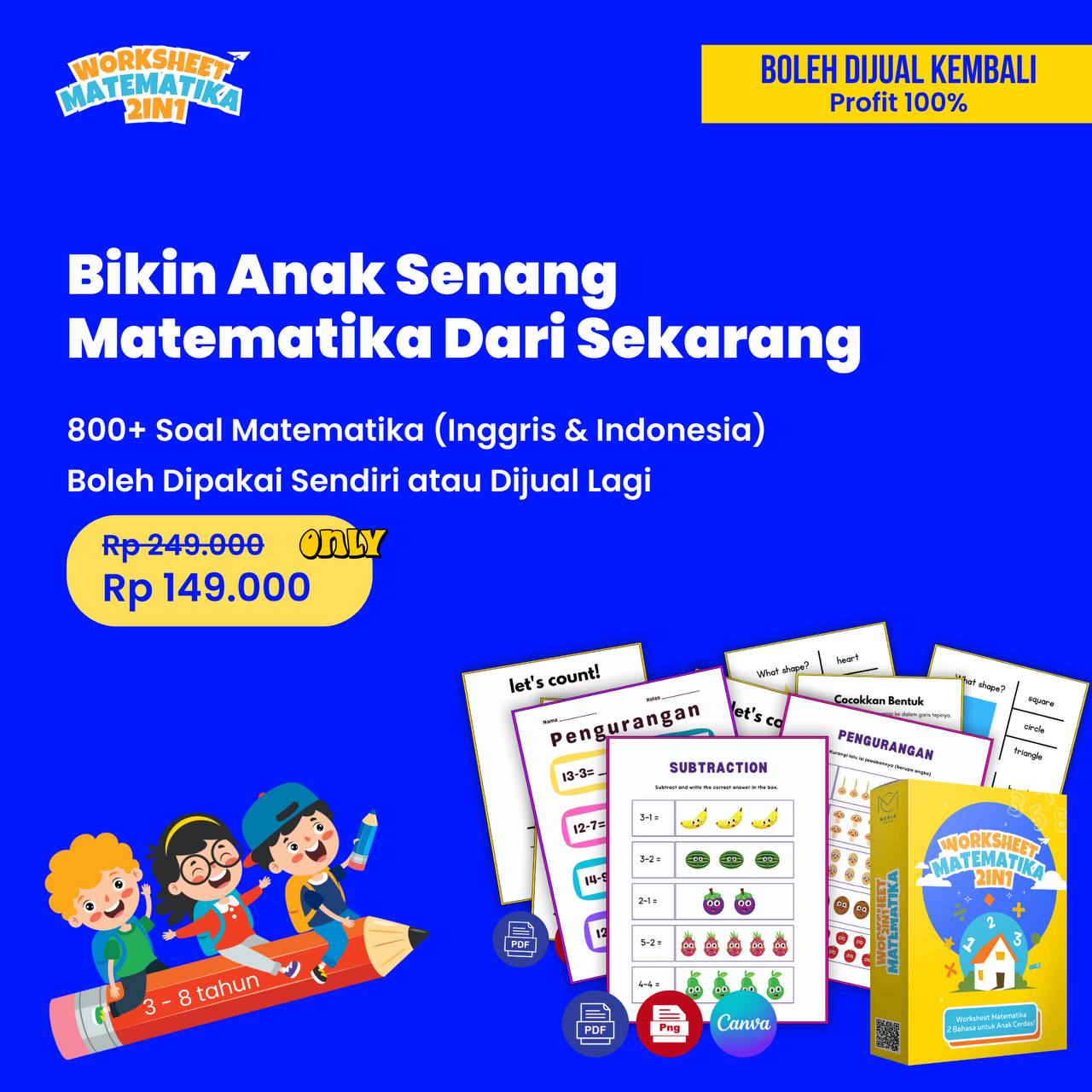 Worksheet Matematika 2In1 - Lisensi PRL